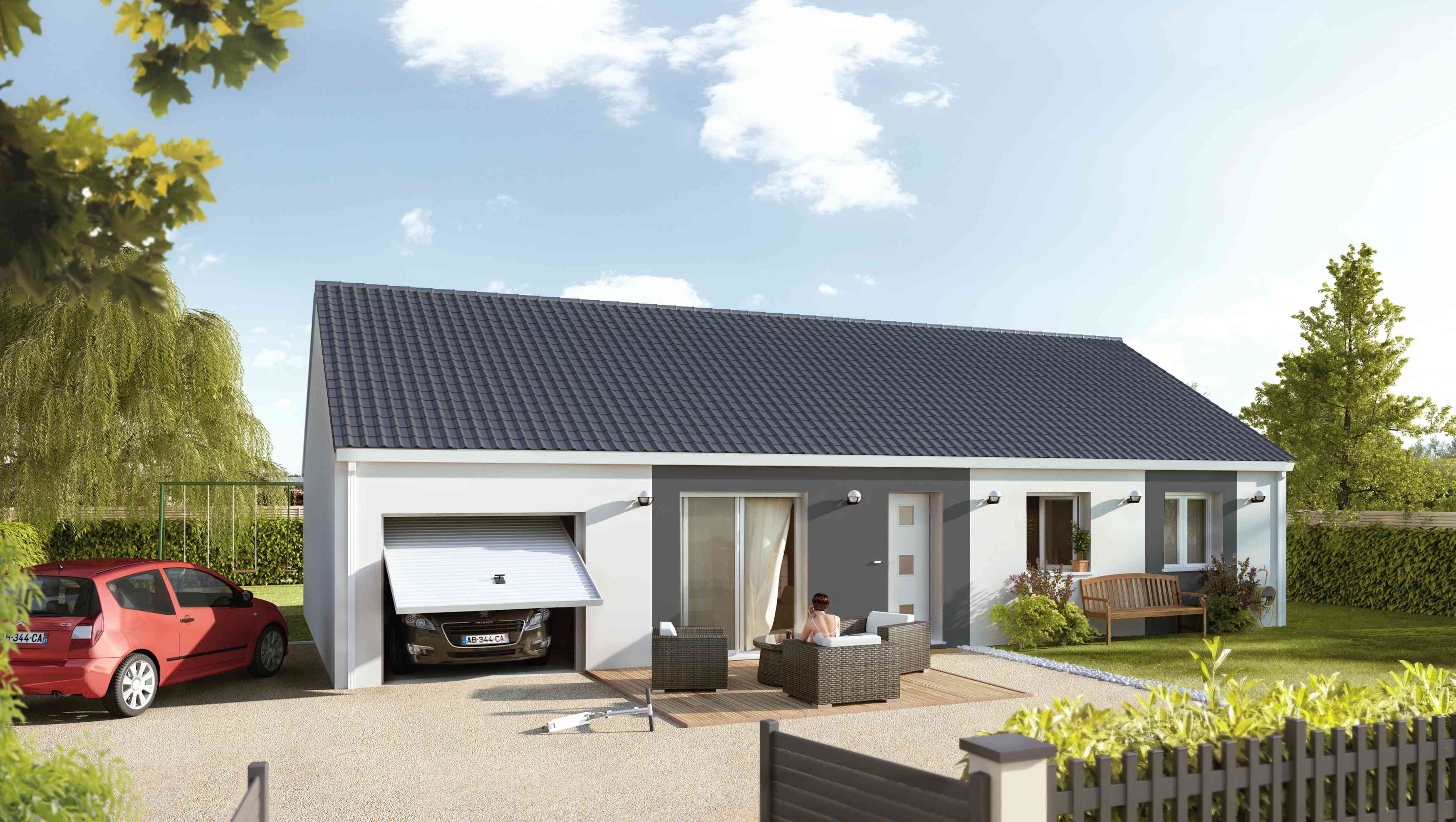 maison low cost 4 chambres plain pied