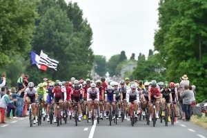 Tour de France 2016 - 05/07/2016 - Etape 4 - Saumur/ Limoges (237.5 km) - Le peloton dans les premiers kilomètres de l'étape
