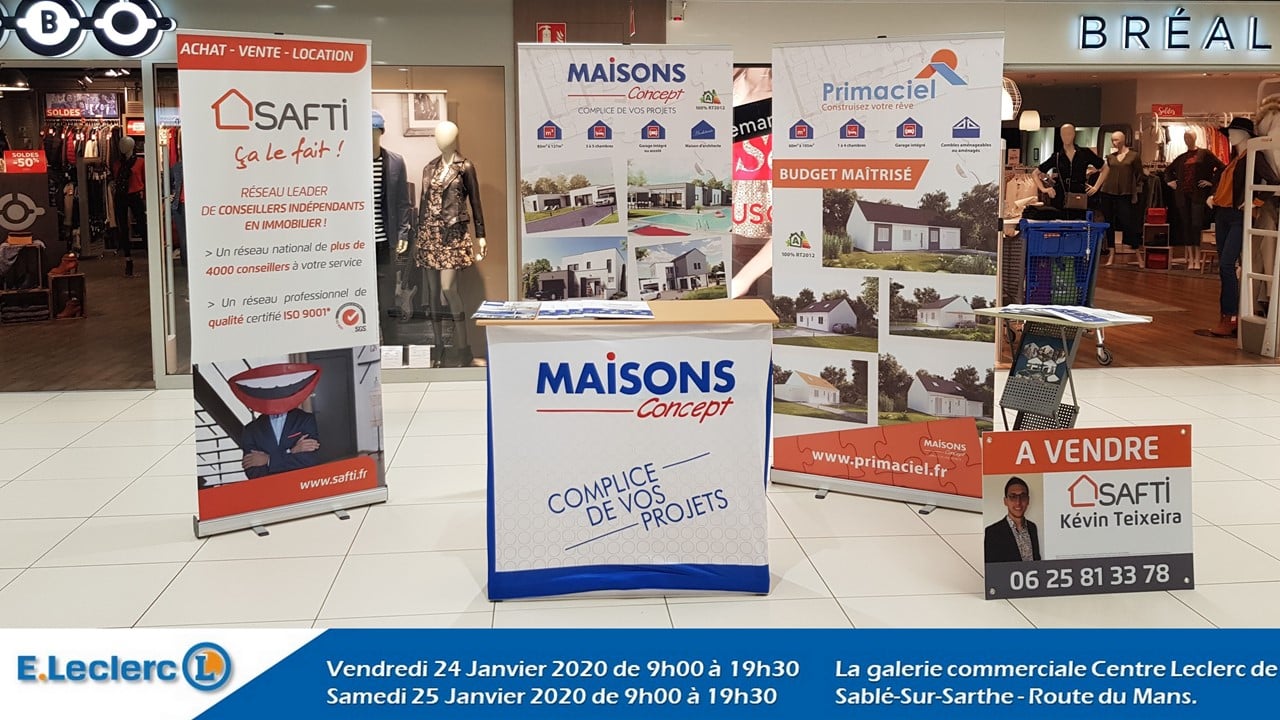Maisons Concept vous attend au Leclerc de SabléSurSarthe Maison Pas