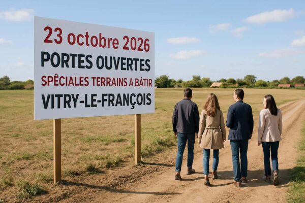 Portes ouvertes à Vitry-le-François : une journée dédiée aux terrains à bâtir le 23 octobre